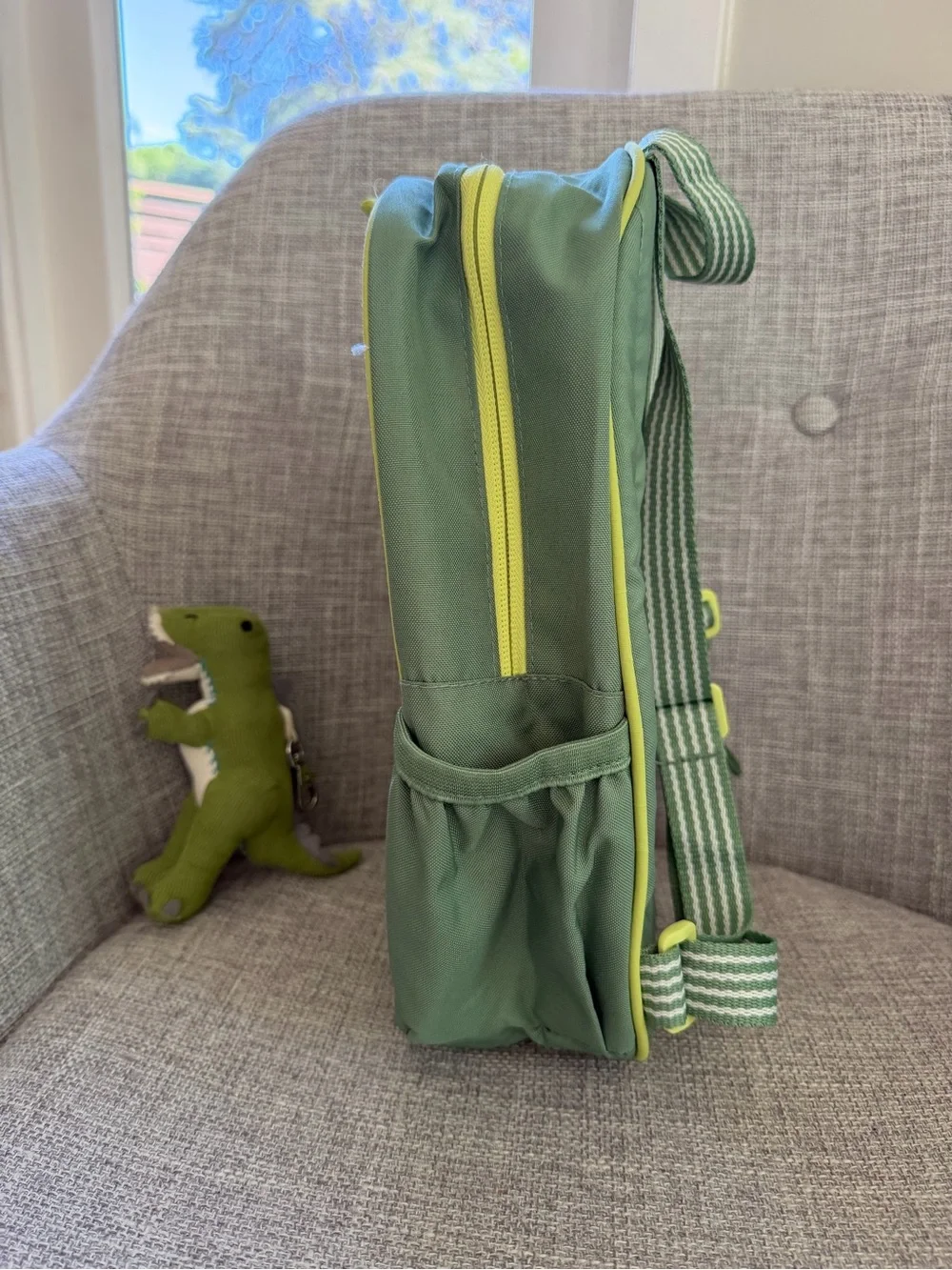 Pottery Barn Kids Dinosaur Backpack – Green T-Rex